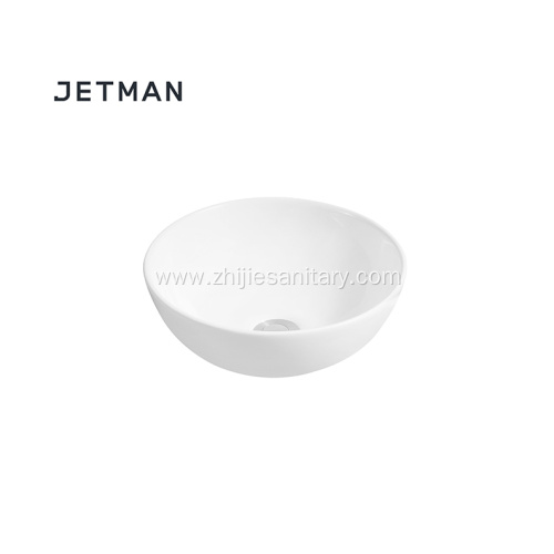 Luxury bathroom art basin Round Ceramic shampoo basin